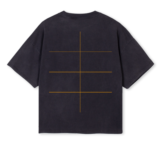 GFYREPPING Vintage Black Oversized Boxy Tee.