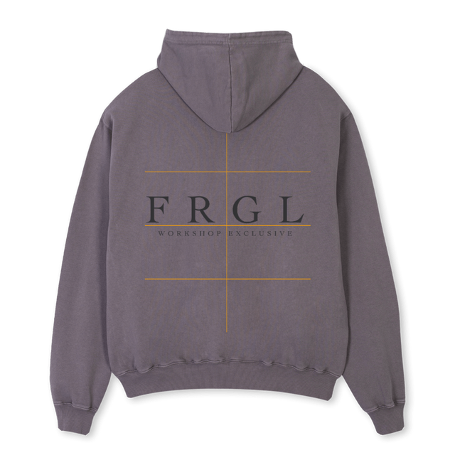 FGRL Pigment Grey Oversized Hoodie.