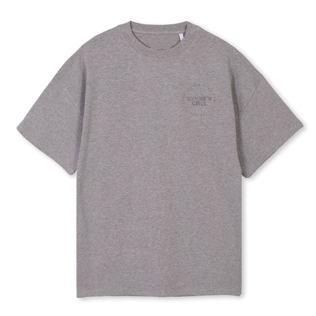SCGREYMARLTEE Grey Marl Oversized Tee.