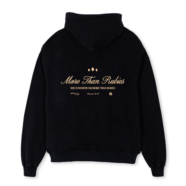 LEOSFHPV Black Oversized Zipped Hoodie.