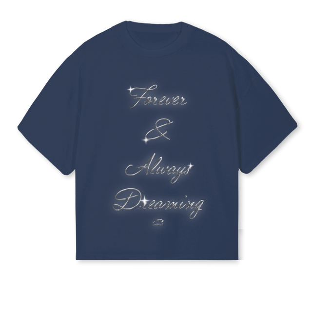 FAAD Navy Blue Oversized Boxy Tee.