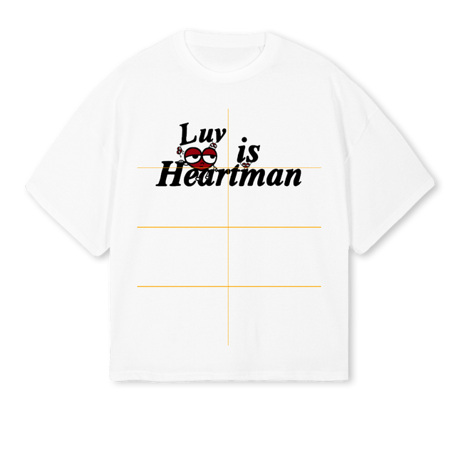 LIHSHIRTONE  White Oversized Boxy Tee.