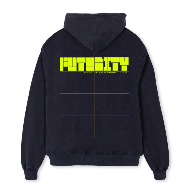 SLEEKZHOODIE Vintage Black Oversized Hoodie.
