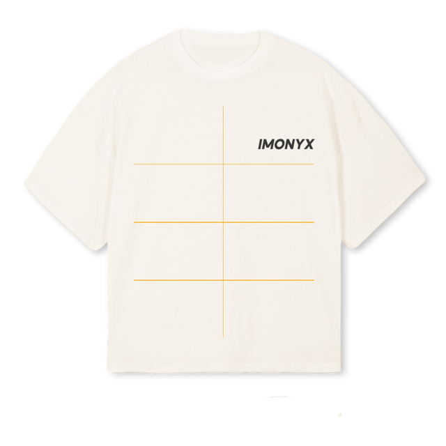 EVERYDAY OFFW Vintage White Oversized Boxy Tee.
