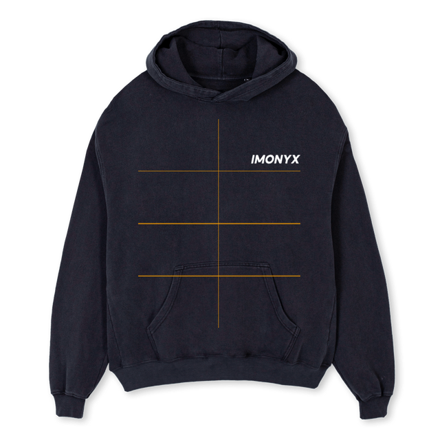EVERYDAY JUMPERR Vintage Black Oversized Hoodie.