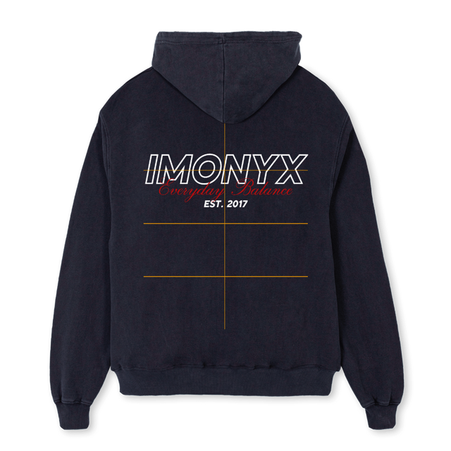 EVERYDAY JUMPERR Vintage Black Oversized Hoodie.
