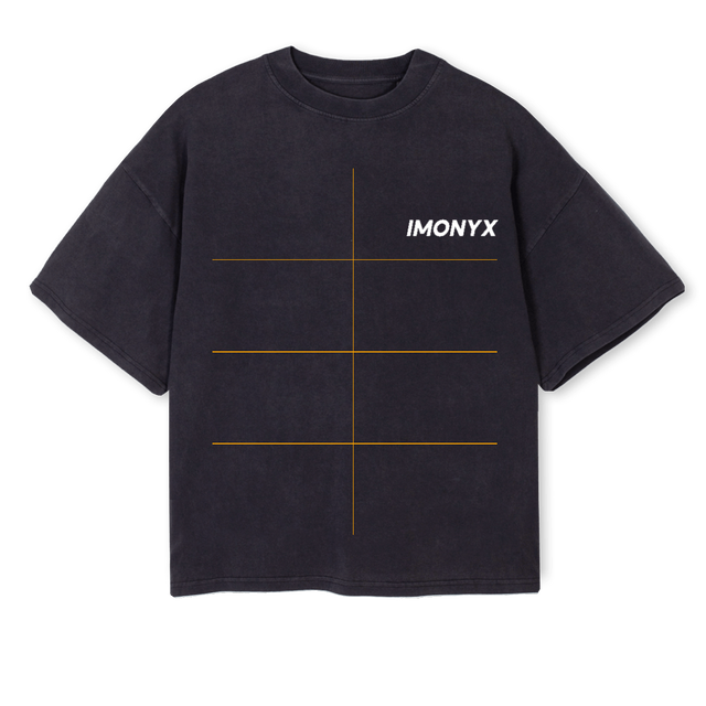 EVERYDAY  Vintage Black Oversized Boxy Tee.