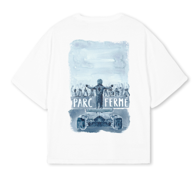 NAMESAKES White Oversized Boxy Tee.