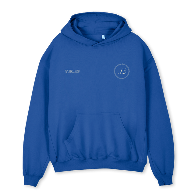 LATEN Cobalt Blue Oversized Hoodie.