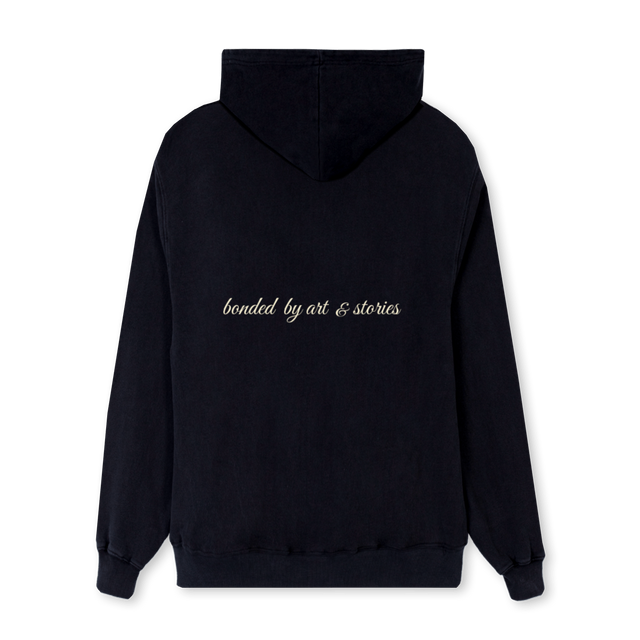 KINFOLKK Black Regular Hoodie.