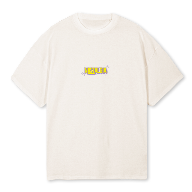 NOSTALGIATEE Vintage White Oversized Tee.