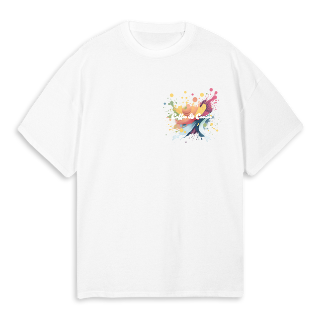 PAINTLOGO White Oversized Tee.