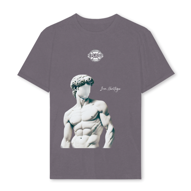 HERITAGESTATUESHIRT Pigment Grey Regular Tee.