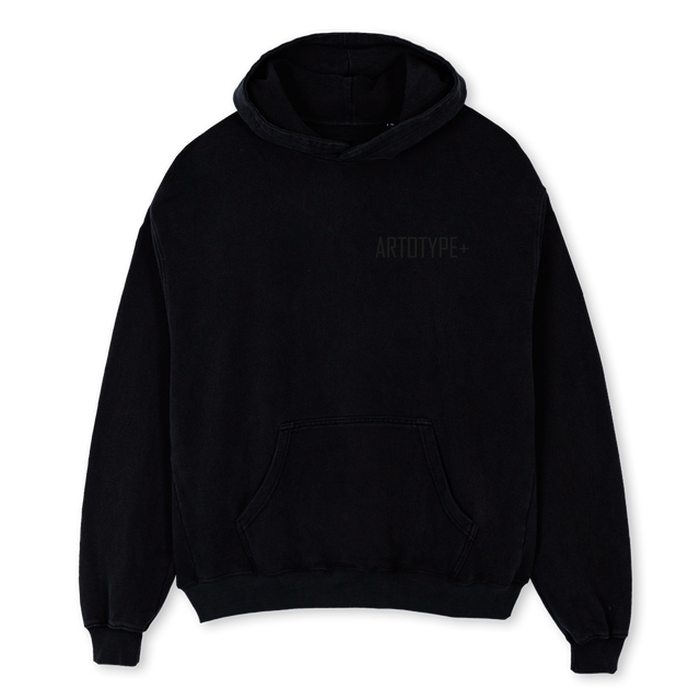 ARTOTYPEHOODIE Black Oversized Hoodie.