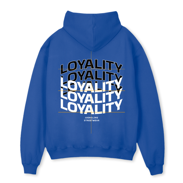 LOYAL Cobalt Blue Oversized Hoodie.