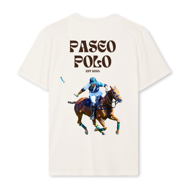 PASEO POLO Vintage White Regular Tee.
