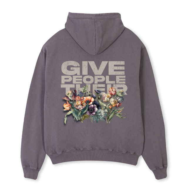 GPTFBIG Pigment Grey Oversized Hoodie.