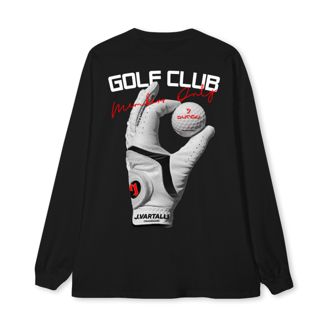 GOLFCLUB Black Oversized LS Tee.