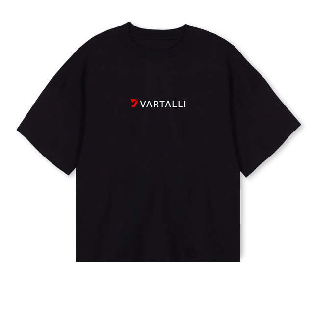 VARTALLLI CLASSICS Black Oversized Boxy Tee.