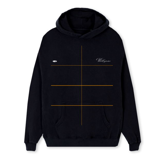 SUDADERACLUB Black Regular Hoodie.