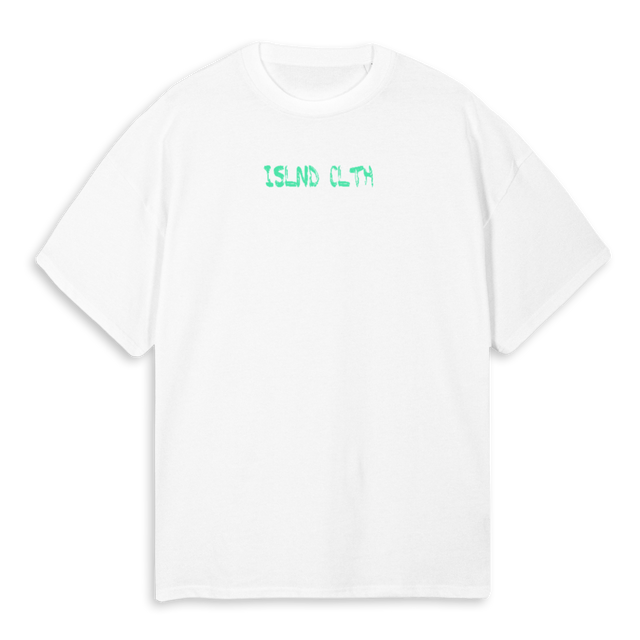 BRUSHED ISLNDCLTH White Oversized Tee.