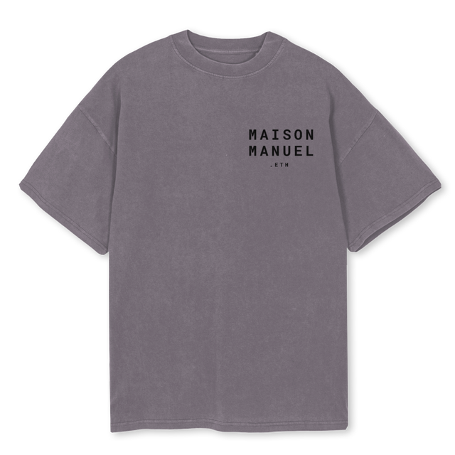 MMBLOGO Pigment Grey Oversized Tee.