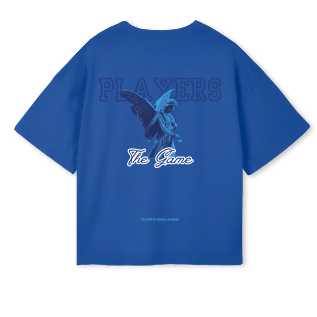 PLAYERST Cobalt Blue Oversized Boxy Tee.