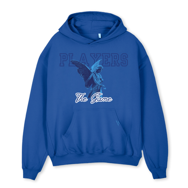 PLAYERSH Cobalt Blue Oversized Hoodie.