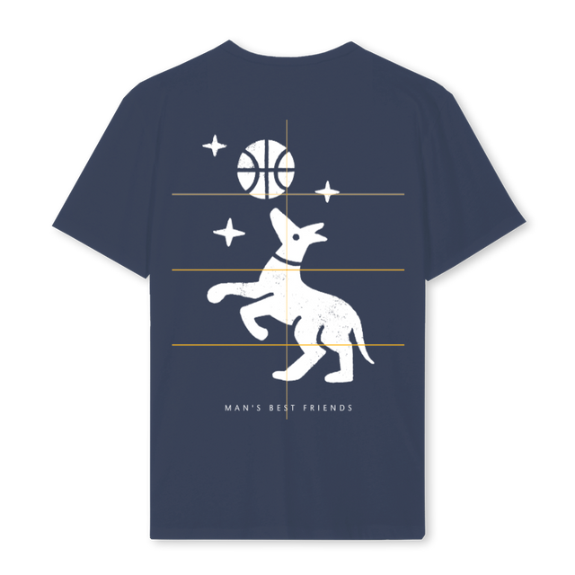 HHDOGNAVYTEE Navy Blue Regular Tee.