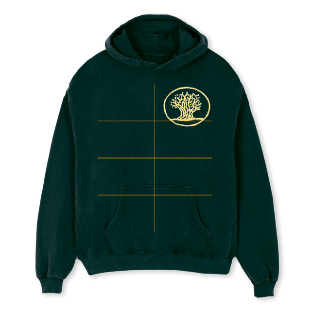 ALAMEDAHOODIE Wild Green Oversized Hoodie.