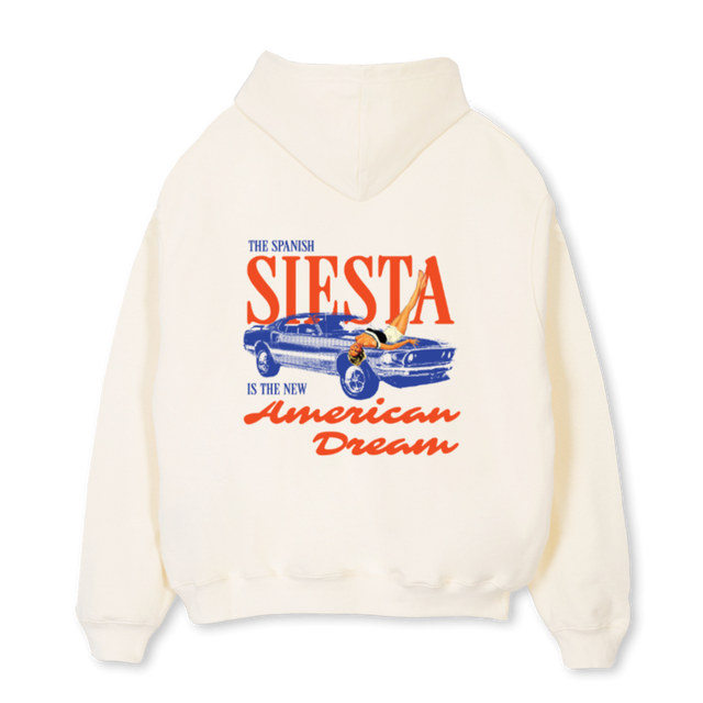 AMERICANDREAMHOODIE Cream Oversized Hoodie.