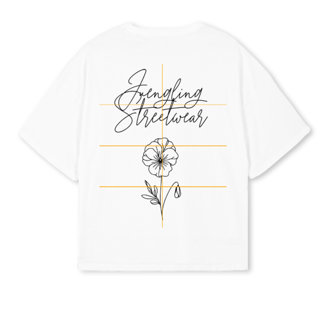 BOXYY White Oversized Boxy Tee.