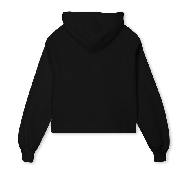 JOIN THE CULT Black Cropped Hoodie.