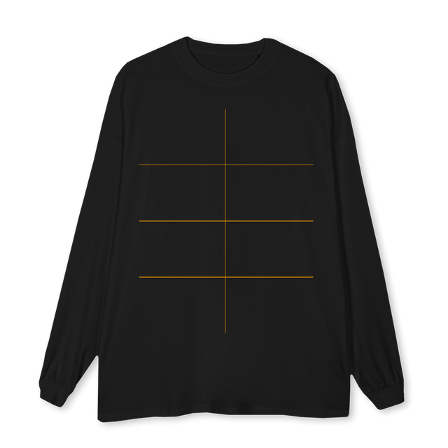SLANG LSHUDDLEXL Black Oversized LS Tee.