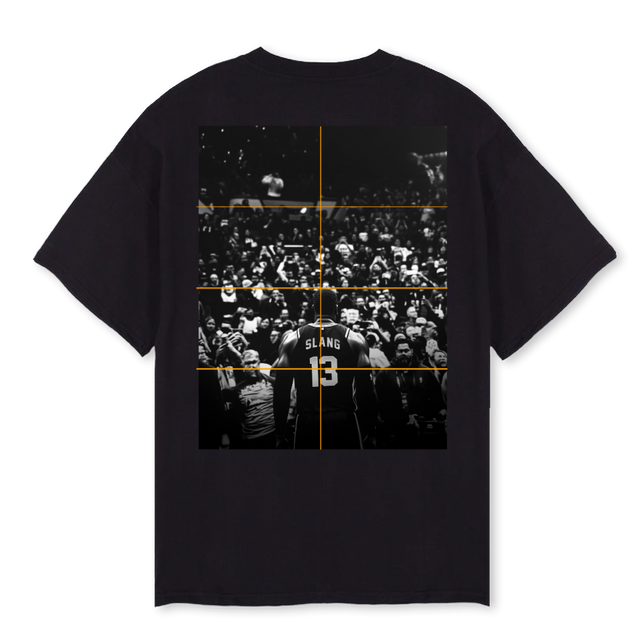 SLANK LOOKXL Black Oversized Tee.