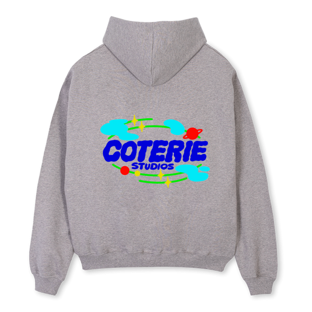 CSWG Grey Marl Oversized Zipped Hoodie.