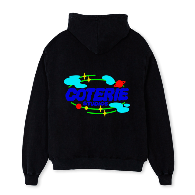 CSWB Black Oversized Zipped Hoodie.