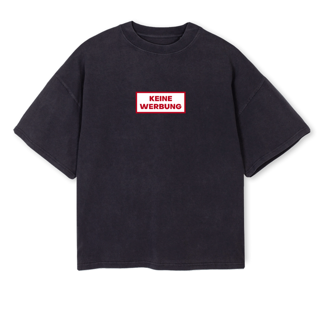 SUGARWATERR Vintage Black Oversized Boxy Tee.