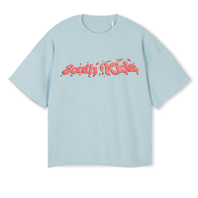 COOKIESTEECLDBL Cold Blue Oversized Boxy Tee.