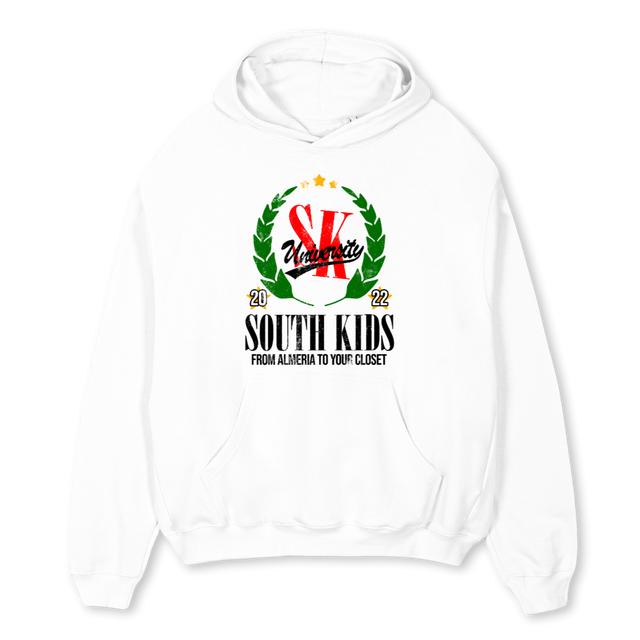 SKUNIVERSITYHOODIEWH White Oversized Hoodie.
