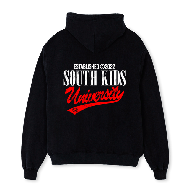 SKUNIVERSITYHOODIEBL Black Oversized Hoodie.
