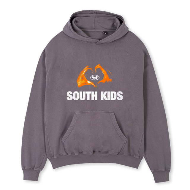 WYBHOODIEGREY Pigment Grey Oversized Hoodie.