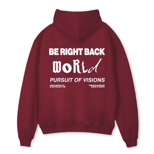 STREETHOODIE Burgundy Oversized Hoodie.