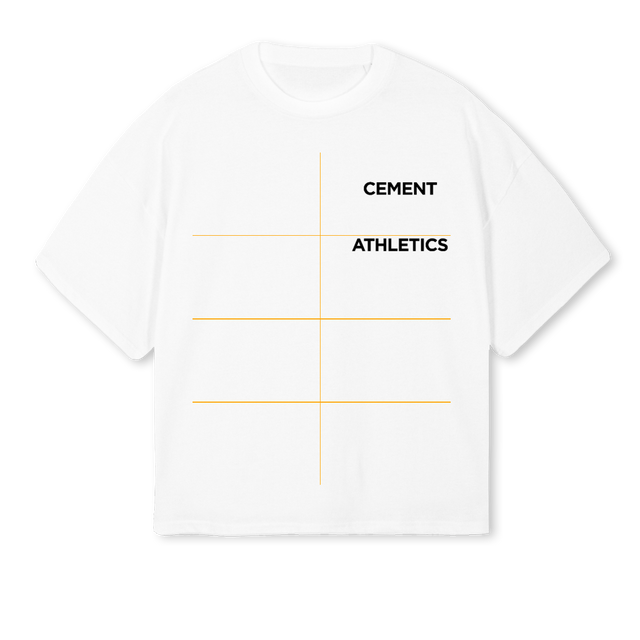 INITIALW White Oversized Boxy Tee.