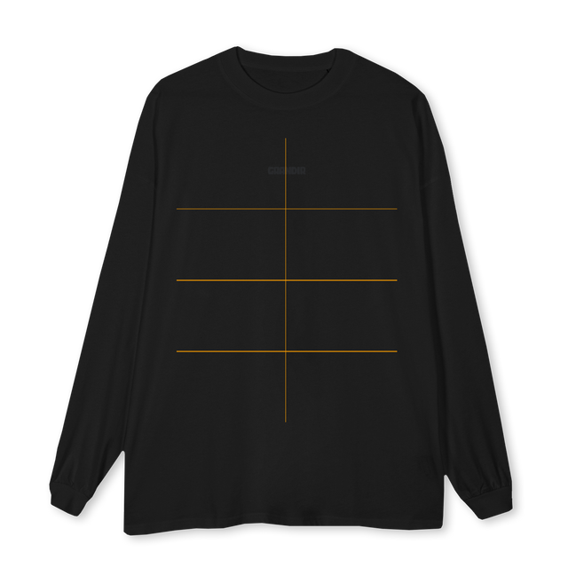 GRANDIR Black Oversized LS Tee.
