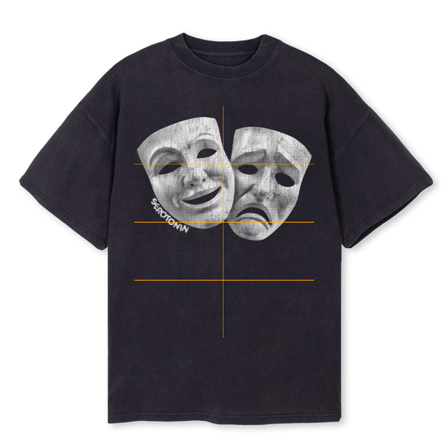 MASKER Vintage Black Oversized Tee.
