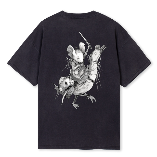 WITCHER Vintage Black Oversized Tee.
