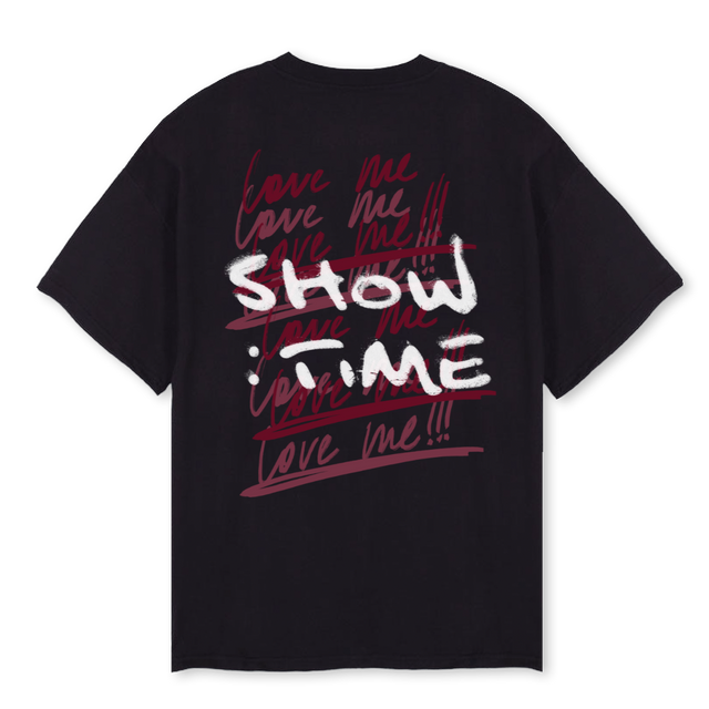 LOVEMELOVEMERED Black Oversized Tee.