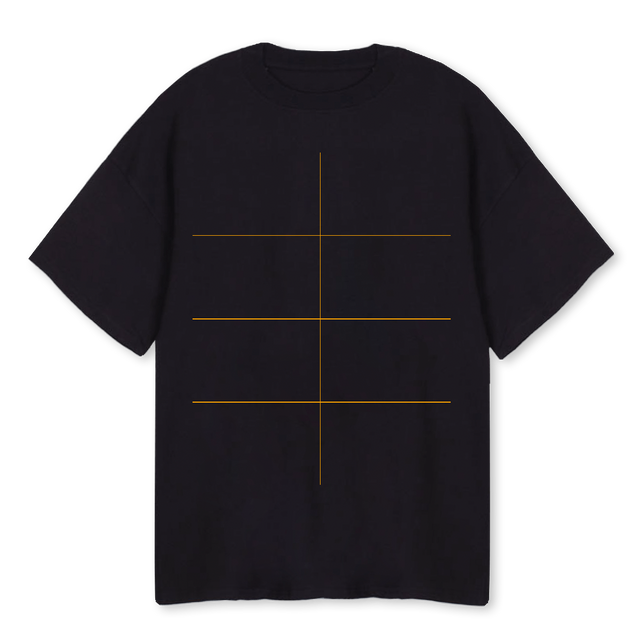 LIPSTICK Black Oversized Tee.