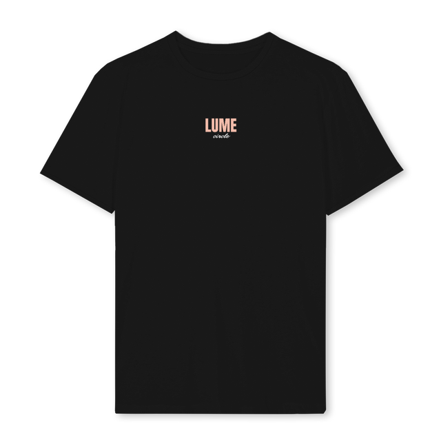 SHIRTLUMECIRCLE Black Regular Tee.
